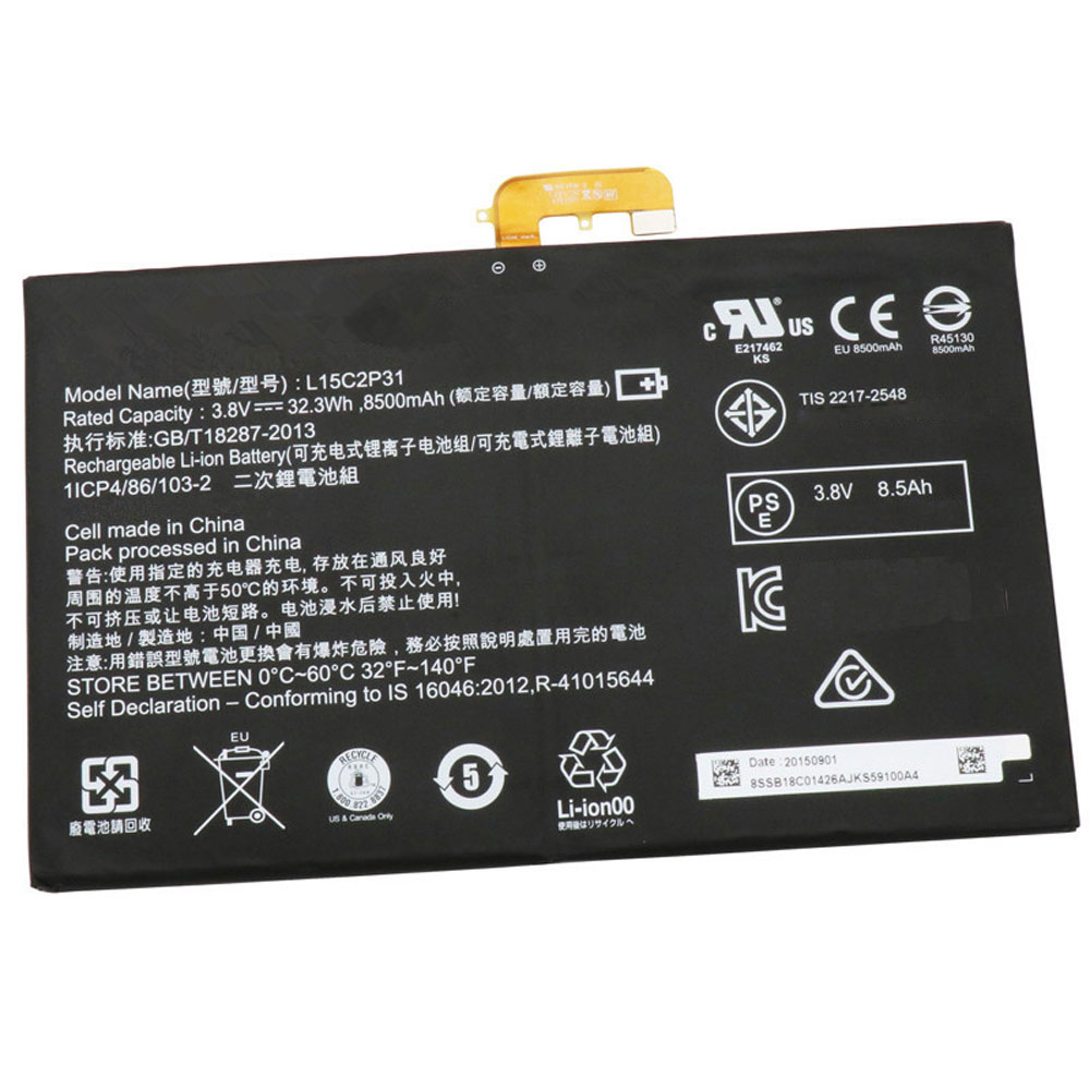 Batería para TAB4-8-TB-8504N-TAB4-8-plus-1ICP3/98/lenovo-L15C2P31
